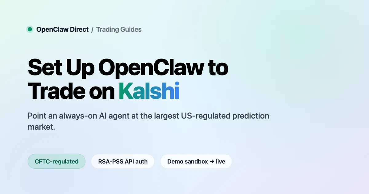How to Set Up OpenClaw to Trade on Kalshi