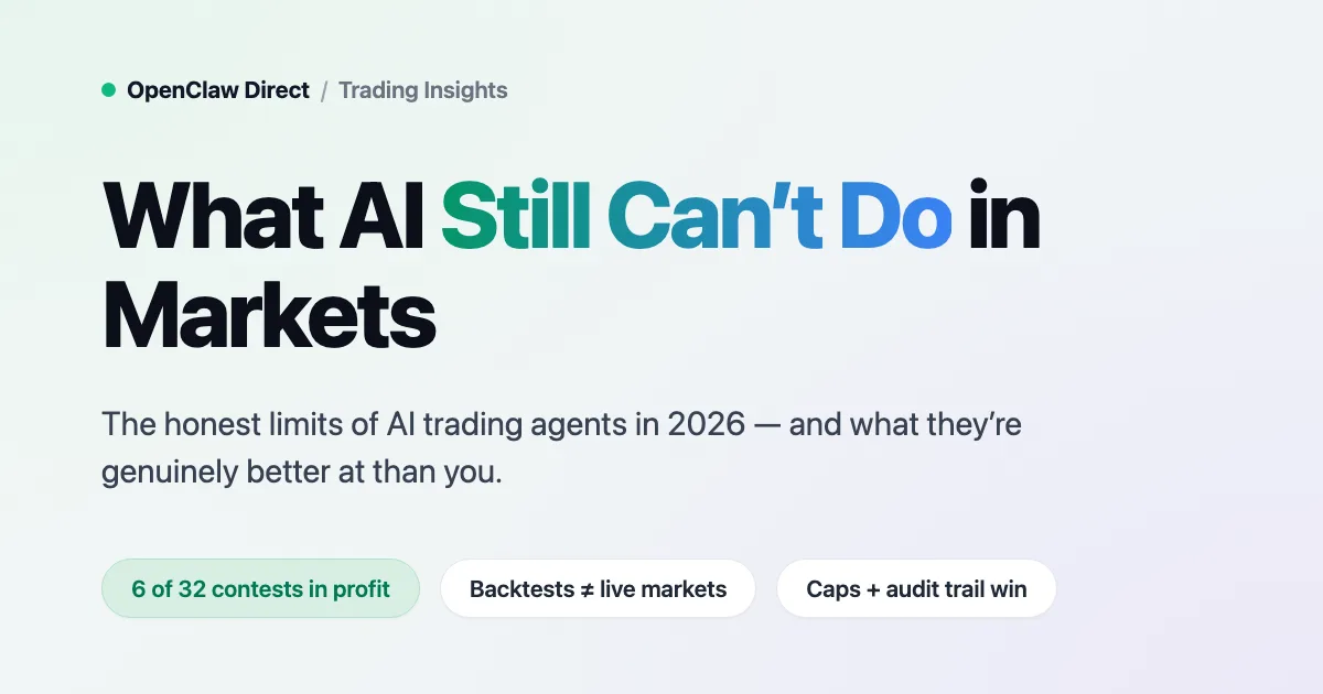 What AI Still Can't Do in Markets