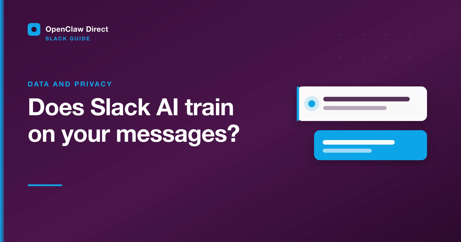 Does Slack AI Train on Your Messages? (And an Agent That Doesn't)